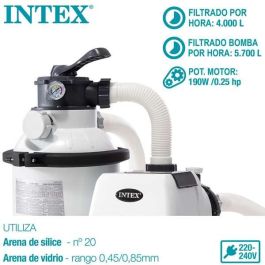 Intex Depuradora Filtro Arena Electrica 5700l/h 220/240v