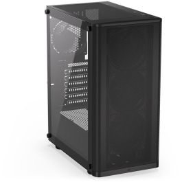 ENDORFY Ventum 200 Air TG Black - Torre PC ATX/micro ATX/Mini-ITX con ventana lateral y filtros antipolvo