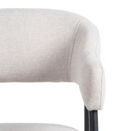 Silla Crema Tejido-Metal Salón 56 X 60 X 81 cm