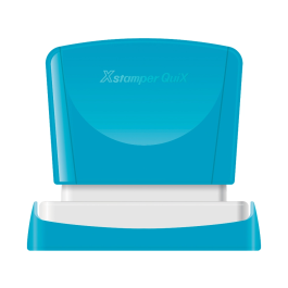 X'stamper Sello Quix Personalizable Color Azul Medidas 16x48 mm Q-11
