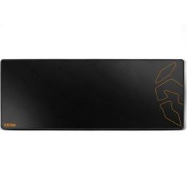 Krom NXKROMKNTXL Alfombrilla Gaming Knout XL para Ratón Óptico/Láser, 900x350x3mm, Base Goma Antideslizante y Bordes Cosidos, Negro