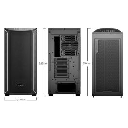 be quiet! SHADOW BASE 800DX Black Midi Tower PC Negro con Ventana Lateral e Iluminación Multi-Color, Soporte EATX