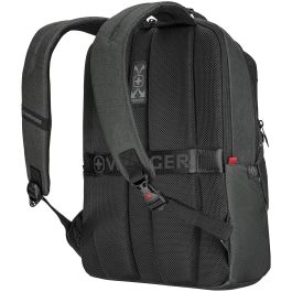 Wenger Mochila MX ECO Professional para Portátil de 16" (40,64cm) y Tablet 10" de Plástico Reciclado, Gris Antracita, Resistente al Agua