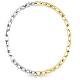 Pulsera Mujer Guess JUBS03217JWRHYGT-U 45 cm Dorado Plateado