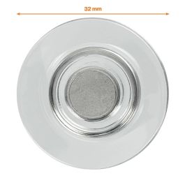 Imanes Nobo Para Pizarras De Cristal Bolsa 10 Uds. 32 Mm Transparentes