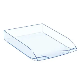 Cep Bandeja sobremesa 370x270x61 mm, porta documentos plástico transparente celeste, apilable, 240x320 mm Precio: 19.49999942. SKU: B1EG3ZGT5S