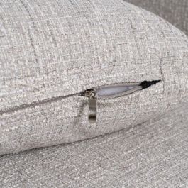 Sofá 3 Plazas Gris Tejido-Madera 221 X 90 X 87 cm