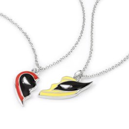 PEERS HARDY Set 2 Colgantes Deadpool & Wolverine Marvel. Diseño corazón divisible. Ideal fans superhéroes
