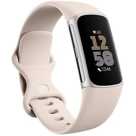 Fitbit Charge 6 Pulsera de Actividad AMOLED GPS NFC - Resistencia al Agua 50m - Beige