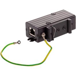 Axis TU8001 Protector Sobretensión Ethernet para dispositivos PoE y redes. Protege contra picos de tensión, montaje en pared/DIN