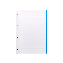 Liderpapel Recambio A4 100 Hojas 100gr Rayado Horizontal 4 Taladros Bandas de 5 Colores