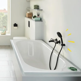 Grohe Set de Ducha Vitalio Comfort 110 263992431 con Rociador de 2 Chorros, Soporte y Flexo - Fácil Selección y Ahorro de Agua