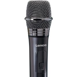 Lenco MCW-011BK Micrófono Vocal Inalámbrico 6.35mm (1/4") Negro 863-869 MHz