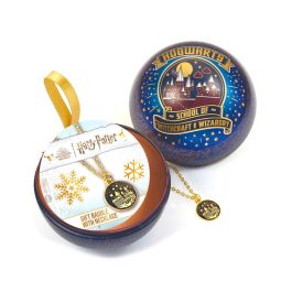 THE CARAT SHOP Bola de Navidad Harry Potter Castillo Hogwarts con Colgante de Aleación de Cinc y Hojalata 40cm