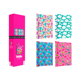 Basika Papel de Regalo Infantil Rollo 1m x 3m Diseños Surtidos