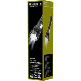 Sandberg Survivor 7in1 Torch Powerbank 10000mAh Linterna LED y Batería Externa USB Carga Rápida IPx4 Resistente Ideal Camping
