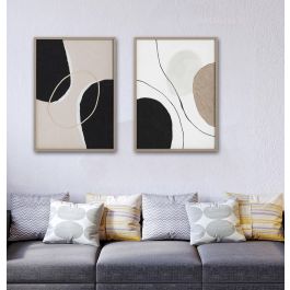 Cuadro Urban DKD Home Decor Marron Negro 3.5 x 70 x 50 cm (2 Unidades) Cuadro Urban DKD Home Decor Marron Negro 3.5 x 70 x 50 cm (2 Unidades)