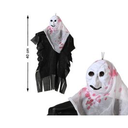Decoración Gótica con Cabeza de Esqueleto y Mantolín Negro 40 cm para Halloween y Fiestas de Fantasmas Precio: 1.49999949. SKU: B1GYHTTN9J