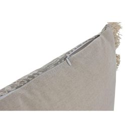 Cojín Home ESPRIT Gris Natural Boho 45 x 8 x 45 cm