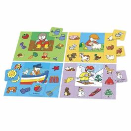 Nathan T'choupi Mi Loto: Juego de Lotería Infantil con 32 Imágenes y 4 Tableros Grandes para Niños y Niñas +2 Años