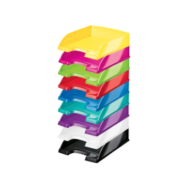 Bandeja Sobremesa Leitz Wow Fucsia Metalizado (Set de 5)