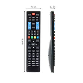Ewent EW1575 Mando a distancia universal para TV LG y Samsung, compatible con Smart TV y 3D, listo para usar, Negro.