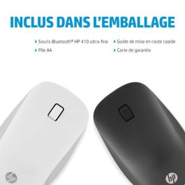 HP 410 Slim Silver Bluetooth Mouse con Bluetooth 5, Multi-OS, 12 Meses de Batería y uso en Cualquier Superficie