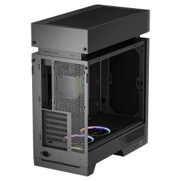 Deepcool Midi Tower CL6600 Negro ATX con Ventiladores RGB, Cristal Templado y Soporte para Refrigeración Líquida de 360mm - PC Gaming