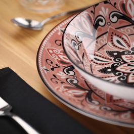 Vajilla Versa Rosa Porcelana 18 Piezas Vajilla Versa Rosa Porcelana 18 Piezas