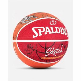 Balón de Baloncesto Spalding Sketch Dribble Rojo Caucho (Talla 7) Balón de Baloncesto Spalding Sketch Dribble Rojo Caucho (Talla 7)