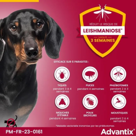 Advantix Pipetas Antiparasitarias 4uds Perros Pequeños 4-10 kg Amplio Espectro Pulgas Garrapatas Piojos Moscas