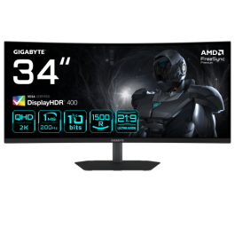 GIGABYTE G34WQC2 20VM0-34WQC2BM-1EKS Monitor Gaming Curvo 34" WQHD 3440x1440, 200Hz, 1ms, 1500R, FreeSync Premium, DisplayHDR 400 Precio: 278.68999994. SKU: B1G37TP9YP