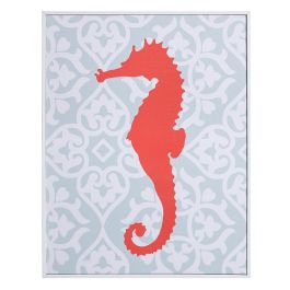 Cuadro Impresión Pulpo 2/M Gris-Rojo 28 X 2 X 36 cm