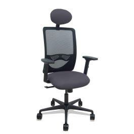 PIQUERAS Y CRESPO Silla Zulema sincro malla negra asiento bali gris oscuro brazos 2D ruedas 65mm cabecero Precio: 205.89000025. SKU: B1BRJRB3QW