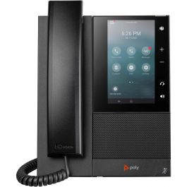 HP Poly Teléfono IP CCX 505 OpenSIP PoE - Terminal empresarial con pantalla táctil LCD 5", 24 líneas, Wi-Fi y Bluetooth