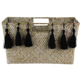 Home Deco Factory Revistero Trenzado Ethnical Life 35x18x20 cm