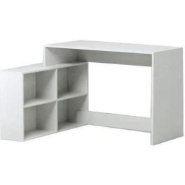 NAGANO Escritorio de esquina moderno blanco mate - L 111,9 cm NAGANO Escritorio de esquina moderno blanco mate - L 111,9 cm