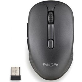 NGS EVOSPOOK Ratón Inalámbrico Multidispositivo 3 Conexiones Bluetooth Recargable Silencioso 1600 DPI Negro