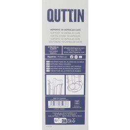 Quttin Soporte para 24 Cápsulas de Café, 18 Piezas, Medidas 11.5x33 cm (6 Unidades)