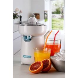 Ariete 417/01 Exprimidor Breakfast Blanco 40W con Boquilla Antigoteo, Ideal para Naranjas, Pomelos y Limones
