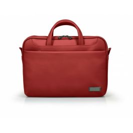 Port Designs Maletín de Cuero Sintético Rojo para Portátil 15.6 pulgadas con Tirante de Hombro