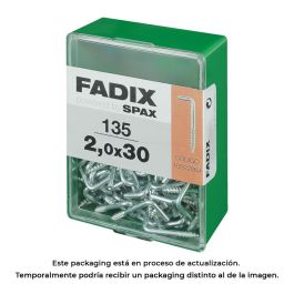 Caja m 135 unid.. alcayata roscada cinc 2,0x30mm fadix Precio: 4.79000038. SKU: S7913526