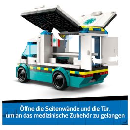 LEGO 60451 Ambulancia de Emergencias, Juego Construcción, 184 Piezas, 5+ Años