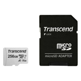 Transcend sdxc USD300S-A Tarjeta MicroSDXC de 256GB con Adaptador, Velocidad de Lectura de 95 MB/s, U3, V30 Precio: 255.89000019. SKU: B16A49HD3G
