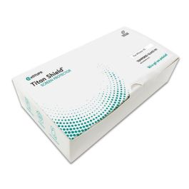 eSTUFF Protector de Pantalla Completo Titan Shield para iPhone 15, Vidrio Templado 9H Reciclado (10 Unidades)