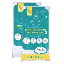 Juego de 2 protectores de colchón para bebé antiácaros P'TIT LIT - Bouclette 100% algodón - Impermeable - 50x85 cm Precio: 32.49999984. SKU: B1B4R92YZJ
