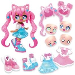 Bandai HEA26352 Muñeca personalizable Mago y colegiala