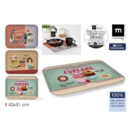 Bandeja Melamina 42x31 cm 3 Surtidos Retro La Mediterrané - Inde (9 Unidades) Precio: 46.95000013. SKU: B1A86PKL7T