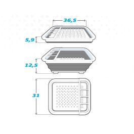 Escurridor de Cocina Plegable Aktive 6 Unidades Escurridor de Cocina Plegable Aktive 6 Unidades