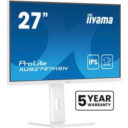 Iiyama ProLite XUB2797HSN-W2 Monitor 27" Full HD IPS, USB-C, LAN, DP-OUT, 300cd/m², Blanco Precio: 200.49999959. SKU: B19MHXNW2J